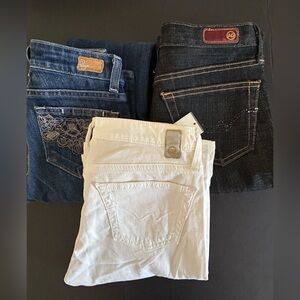 109. Bundle of 3 (AG) Adriano Goldschmied and Paige